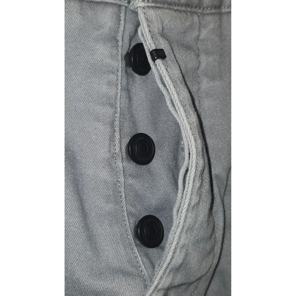 AllSaints Stove Skinny Fit Grey Button Fly Pants Mens W33x30
